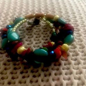 Wrap bracelet multicolors vintage
